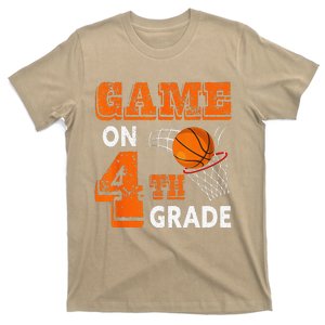 Game On 4th Grade Basketball Back To School Funny Gift T-Shirt