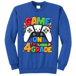 Game On 4Th Grade Back To School Fourth Grade Level Unlocked Gift Sweatshirt