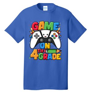 Game On 4Th Grade Back To School Fourth Grade Level Unlocked Gift Tall T-Shirt