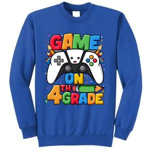 Game On 4Th Grade Back To School Fourth Grade Level Unlocked Gift Tall Sweatshirt