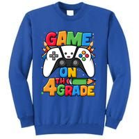 Game On 4Th Grade Back To School Fourth Grade Level Unlocked Gift Tall Sweatshirt