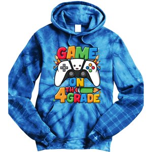 Game On 4Th Grade Back To School Fourth Grade Level Unlocked Gift Tie Dye Hoodie