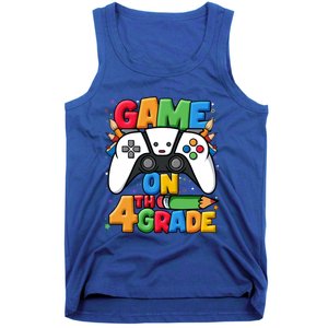 Game On 4Th Grade Back To School Fourth Grade Level Unlocked Gift Tank Top