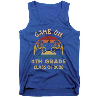 Game On 4Th Grade Class Of 2028 Gamer Gift Funny Gift Funny Gift Tank Top