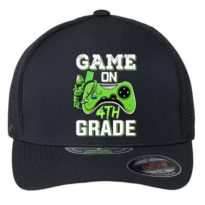 Game On 4Th Grade Fourth Grade Back To School Great Gift Flexfit Unipanel Trucker Cap