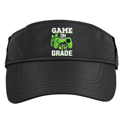 Game On 4Th Grade Fourth Grade Back To School Great Gift Adult Drive Performance Visor