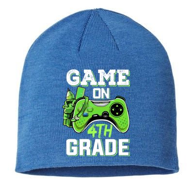 Game On 4Th Grade Fourth Grade Back To School Great Gift Sustainable Beanie