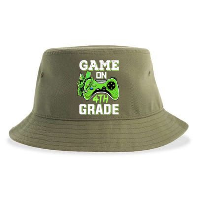 Game On 4Th Grade Fourth Grade Back To School Great Gift Sustainable Bucket Hat