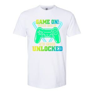 Game On 4Th Grade Unlocked Video Game Lover 100Th Days Gift Softstyle CVC T-Shirt