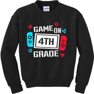 Game On 4th Grade Kids Sweatshirt