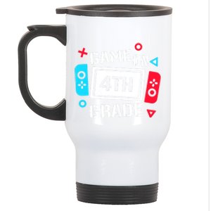 Game On 4th Grade Stainless Steel Travel Mug