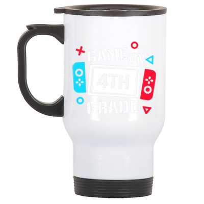 Game On 4th Grade Stainless Steel Travel Mug