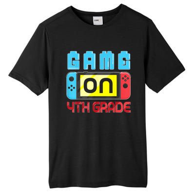 Game On 4th Grade Gaming Gamer Back To School Student Kids Tall Fusion ChromaSoft Performance T-Shirt