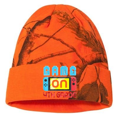 Game On 4th Grade Gaming Gamer Back To School Student Kids Kati Licensed 12" Camo Beanie