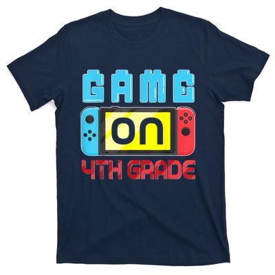 Game On 4th Grade Gaming Gamer Back To School Student Kids T-Shirt