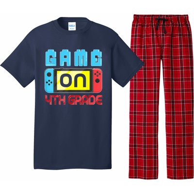 Game On 4th Grade Gaming Gamer Back To School Student Kids Pajama Set