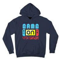 Game On 4th Grade Gaming Gamer Back To School Student Kids Tall Hoodie