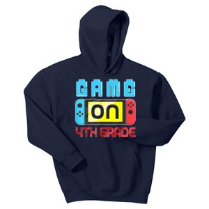 Game On 4th Grade Gaming Gamer Back To School Student Kids Kids Hoodie