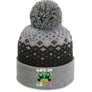 Game On 4Th Grade Back To School Gamer Gaming Gamer Gift The Baniff Cuffed Pom Beanie