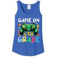 Game On 4Th Grade Back To School Gamer Gaming Gamer Gift Ladies Essential Tank