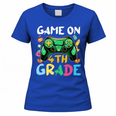 Game On 4Th Grade Back To School Gamer Gaming Gamer Gift Women's T-Shirt