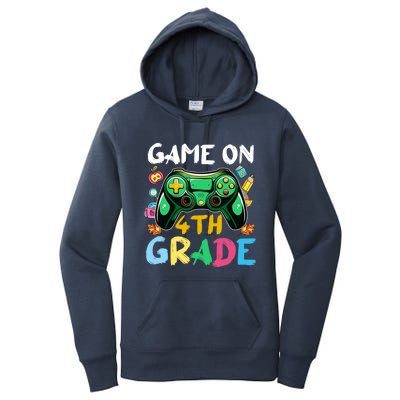 Game On 4Th Grade Back To School Gamer Gaming Gamer Gift Women's Pullover Hoodie