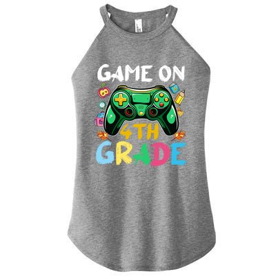 Game On 4Th Grade Back To School Gamer Gaming Gamer Gift Women's Perfect Tri Rocker Tank