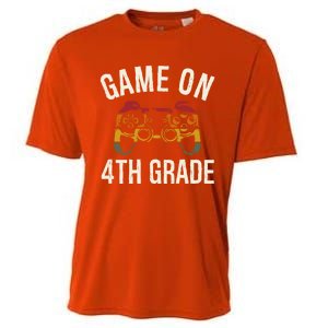 Game On 4Th Grade Funny Back To School First Day Of Sc Gift Cooling Performance Crew T-Shirt