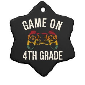 Game On 4Th Grade Funny Back To School First Day Of Sc Gift Ceramic Star Ornament