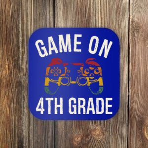 Game On 4Th Grade Funny Back To School First Day Of Sc Gift Coaster