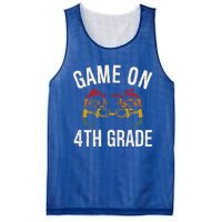 Game On 4Th Grade Funny Back To School First Day Of Sc Gift Mesh Reversible Basketball Jersey Tank