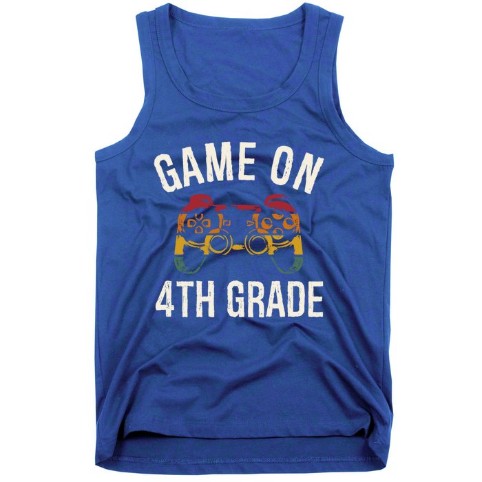 Game On 4Th Grade Funny Back To School First Day Of Sc Gift Tank Top