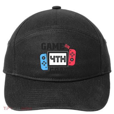 Game On 4th Grade Back To School 7-Panel Snapback Hat