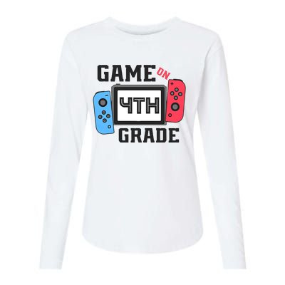 Game On 4th Grade Back To School Womens Cotton Relaxed Long Sleeve T-Shirt