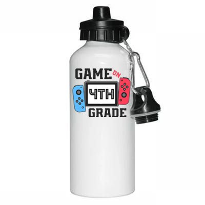 Game On 4th Grade Back To School Aluminum Water Bottle