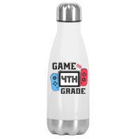 Game On 4th Grade Back To School Stainless Steel Insulated Water Bottle