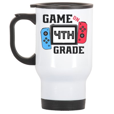 Game On 4th Grade Back To School Stainless Steel Travel Mug