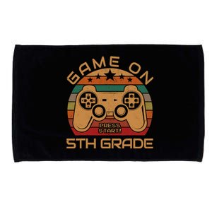 Game On 5th Grade First Day Gamer Gift Back to School Microfiber Hand Towel