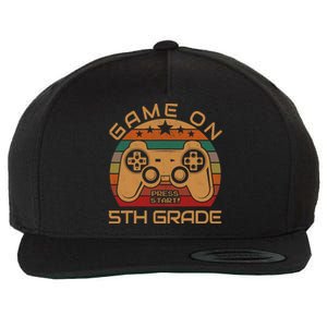 Game On 5th Grade First Day Gamer Gift Back to School Wool Snapback Cap