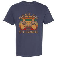 Game On 5th Grade First Day Gamer Gift Back to School Garment-Dyed Heavyweight T-Shirt