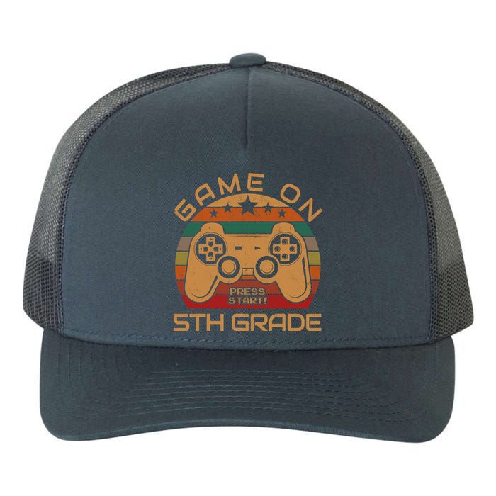 Game On 5th Grade First Day Gamer Gift Back to School Yupoong Adult 5-Panel Trucker Hat