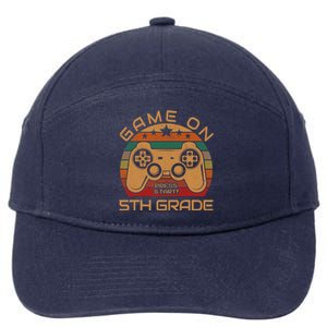 Game On 5th Grade First Day Gamer Gift Back to School 7-Panel Snapback Hat