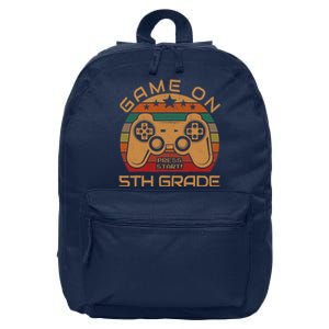 Game On 5th Grade First Day Gamer Gift Back to School 16 in Basic Backpack