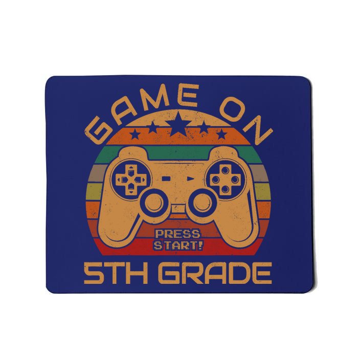 Game On 5th Grade First Day Gamer Gift Back to School Mousepad