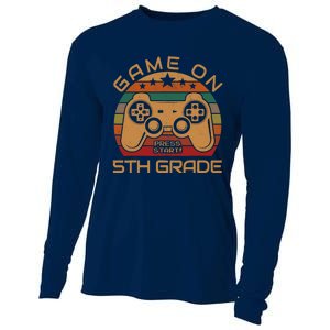 Game On 5th Grade First Day Gamer Gift Back to School Cooling Performance Long Sleeve Crew