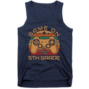 Game On 5th Grade First Day Gamer Gift Back to School Tank Top