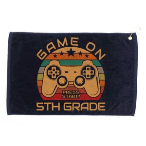 Game On 5th Grade First Day Gamer Gift Back to School Grommeted Golf Towel