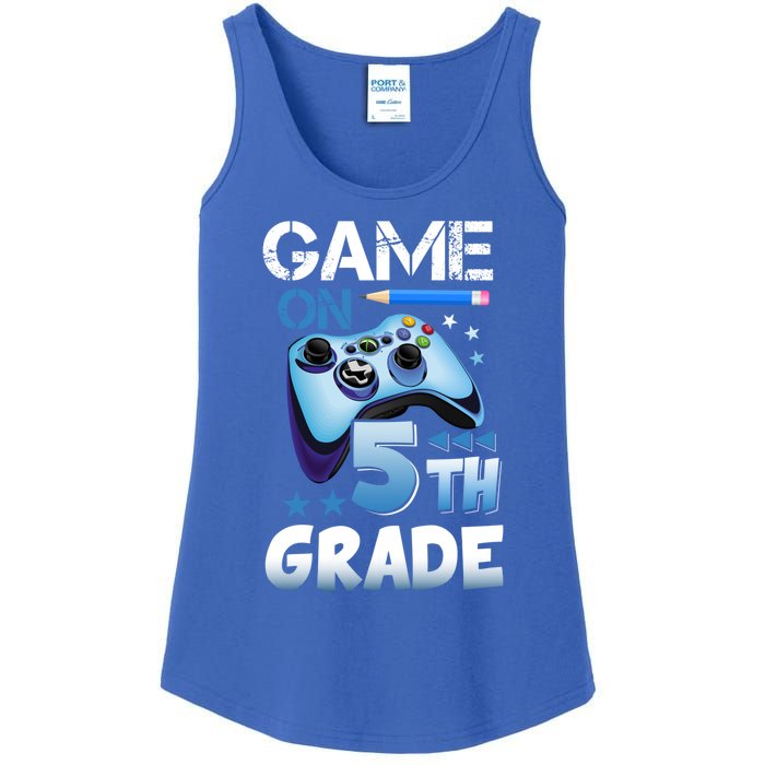 Game On 5Th Grade First Day Gamer Back To School Gift Ladies Essential Tank