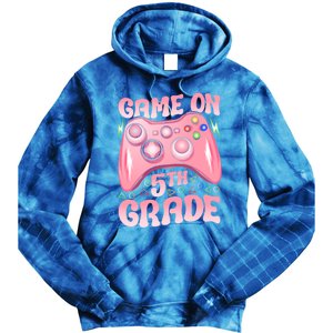 Game On 5Th Grade Back To School 5Th Grade Video Games Funny Gift Tie Dye Hoodie