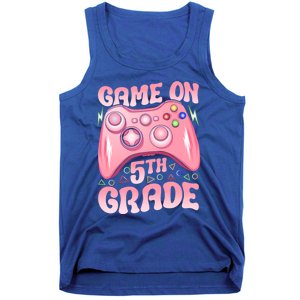 Game On 5Th Grade Back To School 5Th Grade Video Games Funny Gift Tank Top